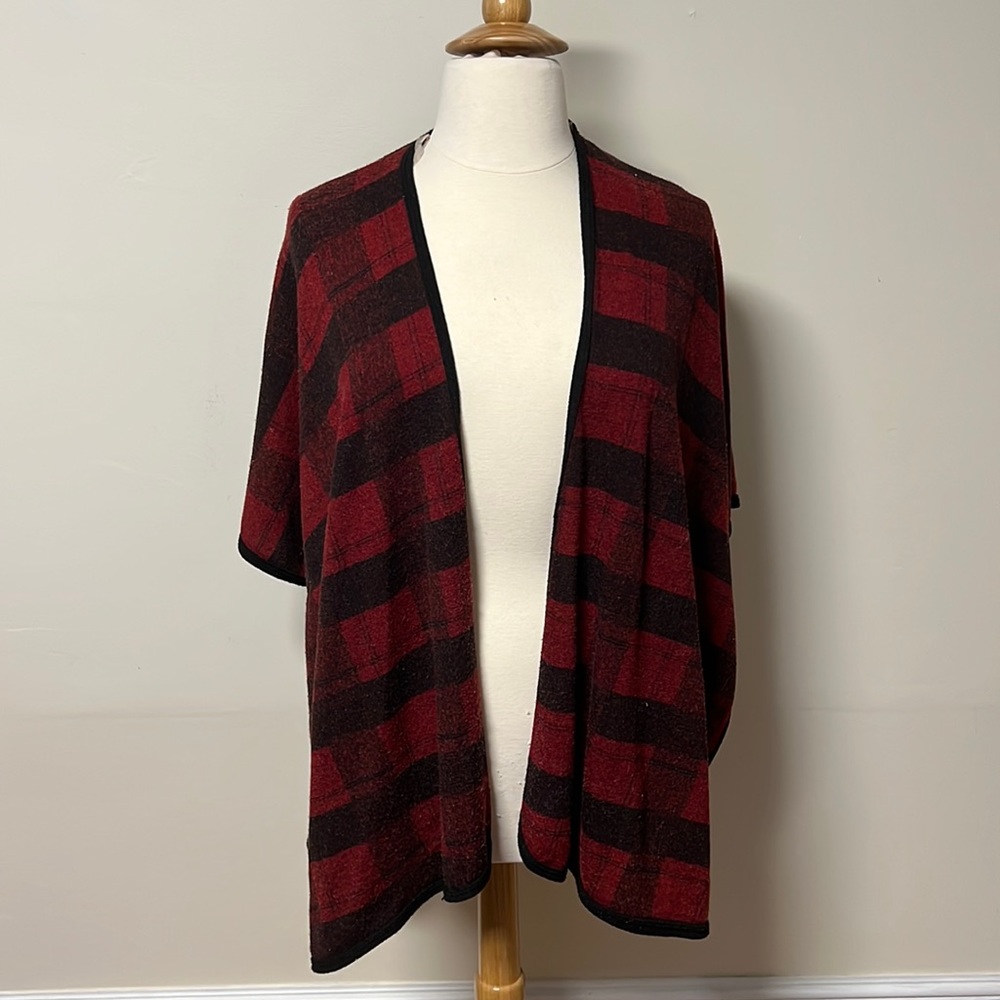 Plaid Poncho